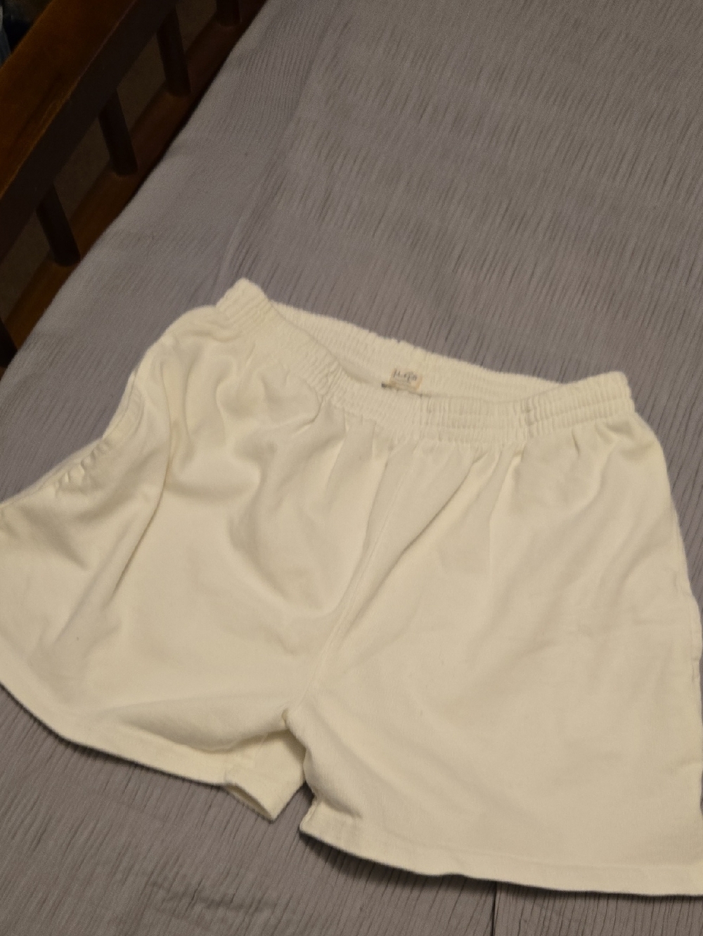 Brandy Melville White Cotton Casual Shorts